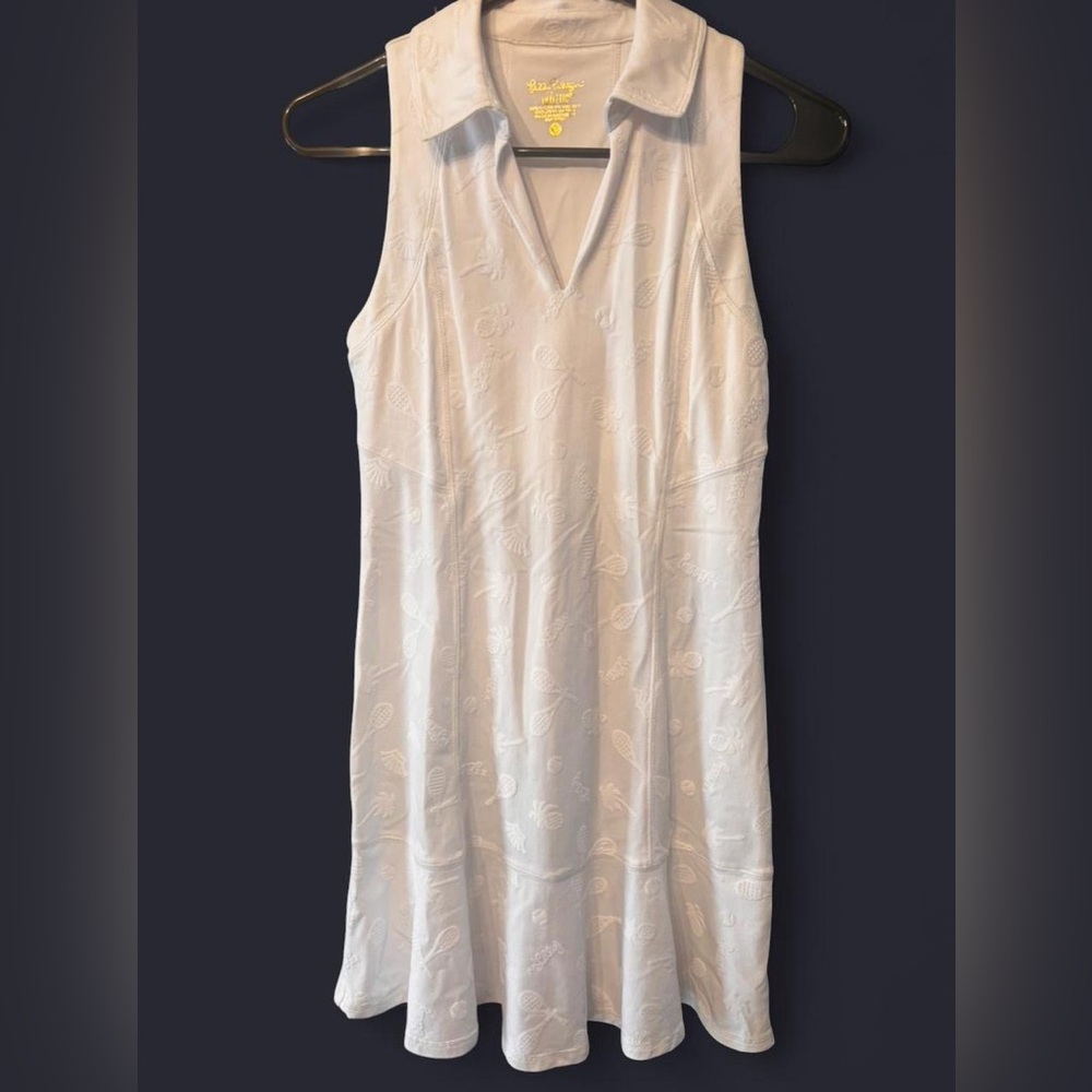 Lilly Pulitzer White Luxletic Tennis Dress